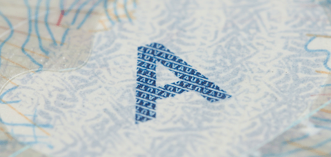 Beispielbild des fühlbaren Buchstaben „A“