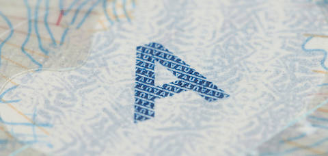 Example image of the tactile letter „A“